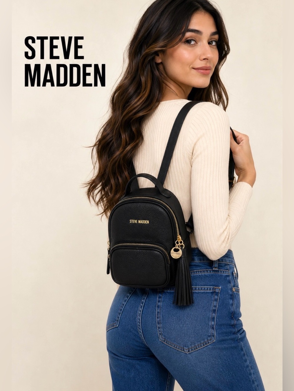 🖤 Steve Madden Mini Backpack – Vegan Leather 🖤